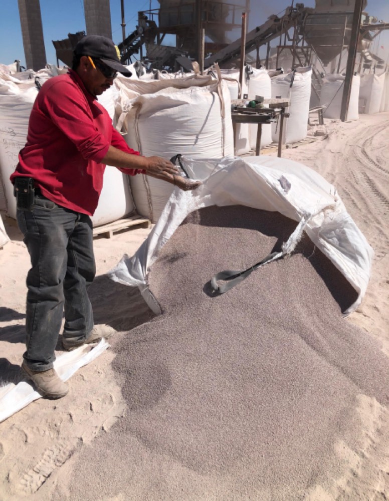 Obra de ingeniería civil con bentonita